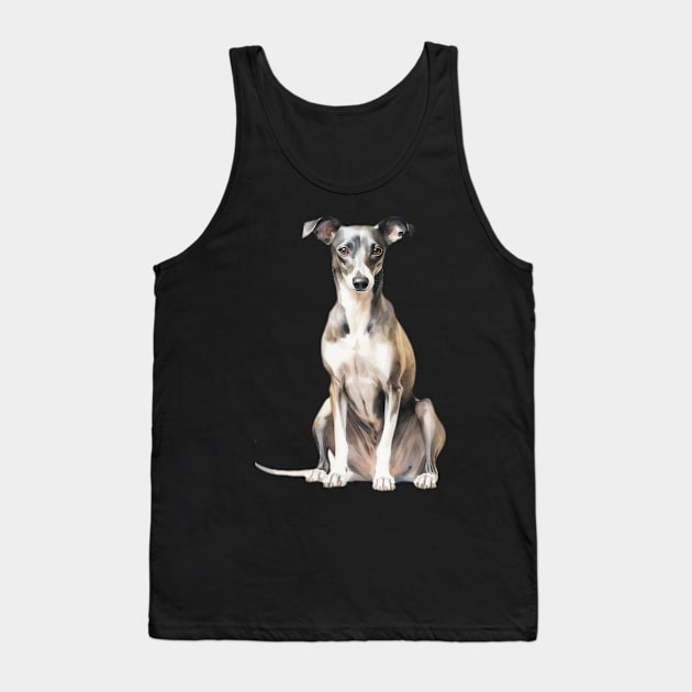 Italian Greyhound Tank Top by DavidBriotArt